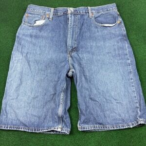 Levi's 469 Denim Shorts Men's 40 Blue Jean‎ Shorts Waterless Technology
